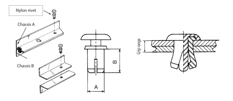 Prn1 Rivet Set P & NR & NRP & P & SN Nylon Rivet - Kitagawa GmbH